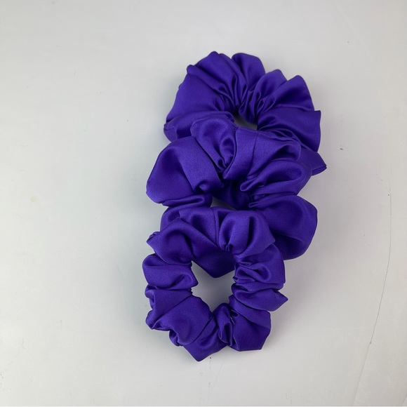 Set of 3 Handmade Satin Scrunchie - Picture 1 of 6